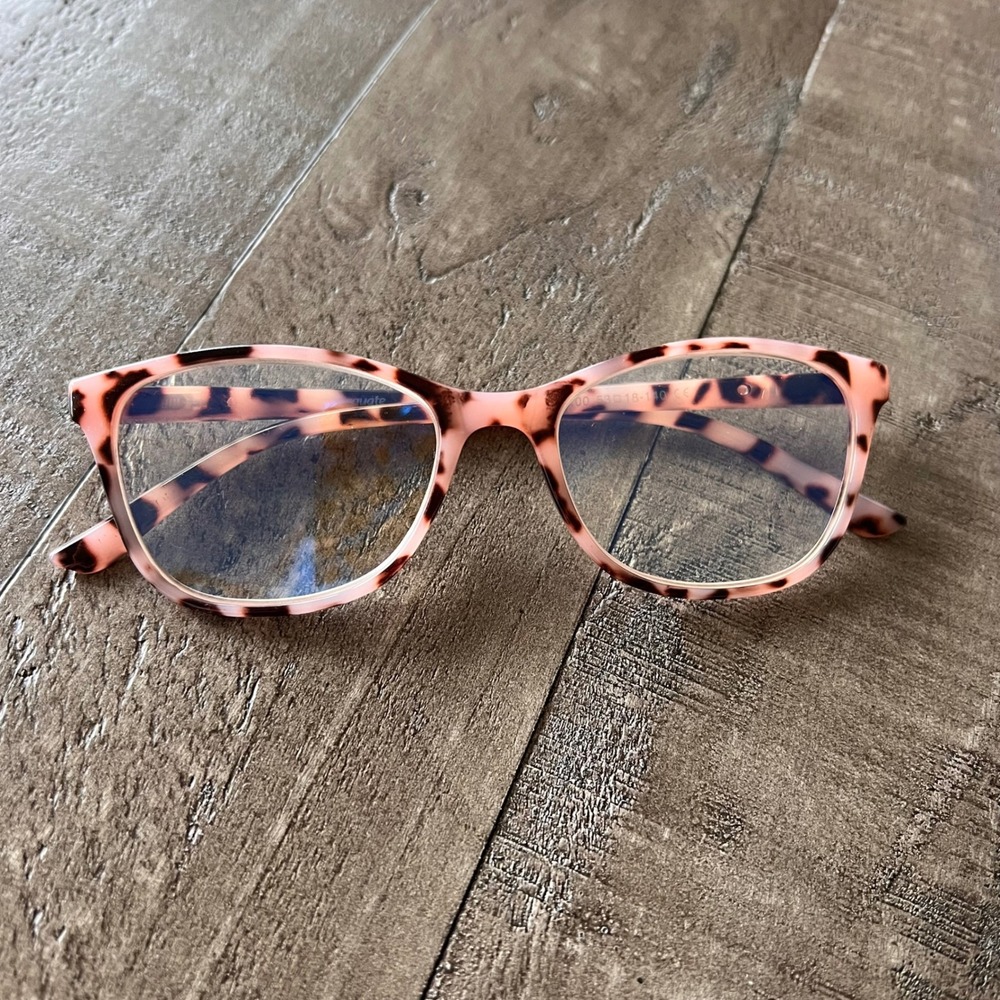 Peepers Blair Reading Glasses Womens +2.00 Pink Tortoise Blue Light BLHTT